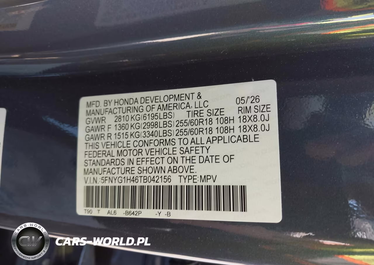 2026 Honda Pilot Ex-L VIN:5FNYG1H46TB042156 - 9