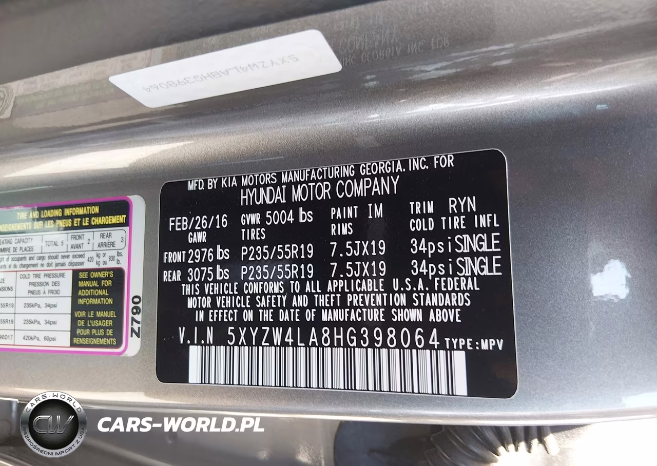2017 Hyundai Santa Fe Sport 2.0T Ultimate VIN:5XYZW4LA8HG398064 - 9