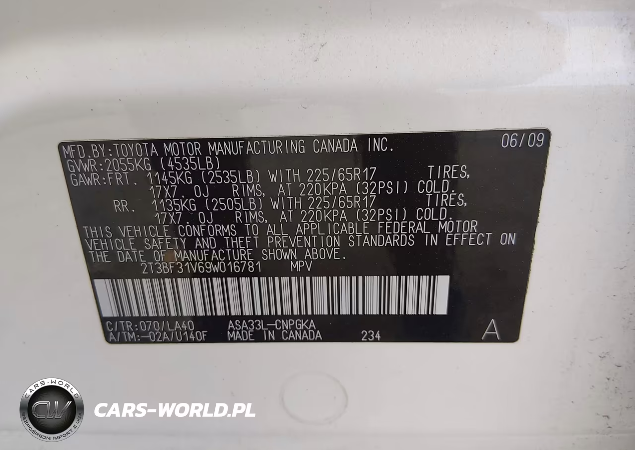 2009 Toyota Rav4 Limited VIN:2T3BF31V69W016781 - 9
