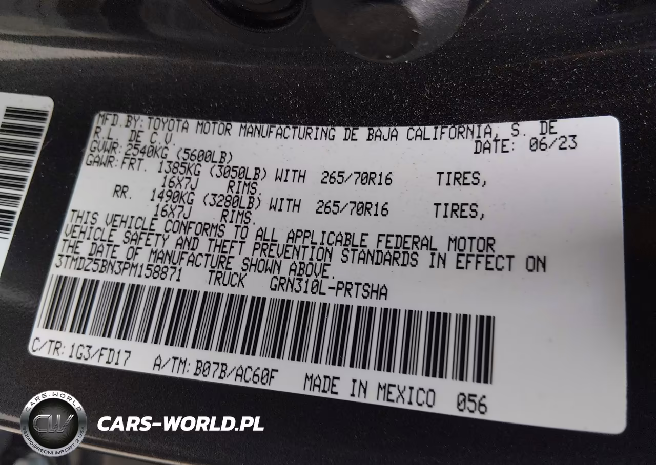 2023 Toyota Tacoma Trd Off Road VIN:3TMDZ5BN3PM158871 - 9