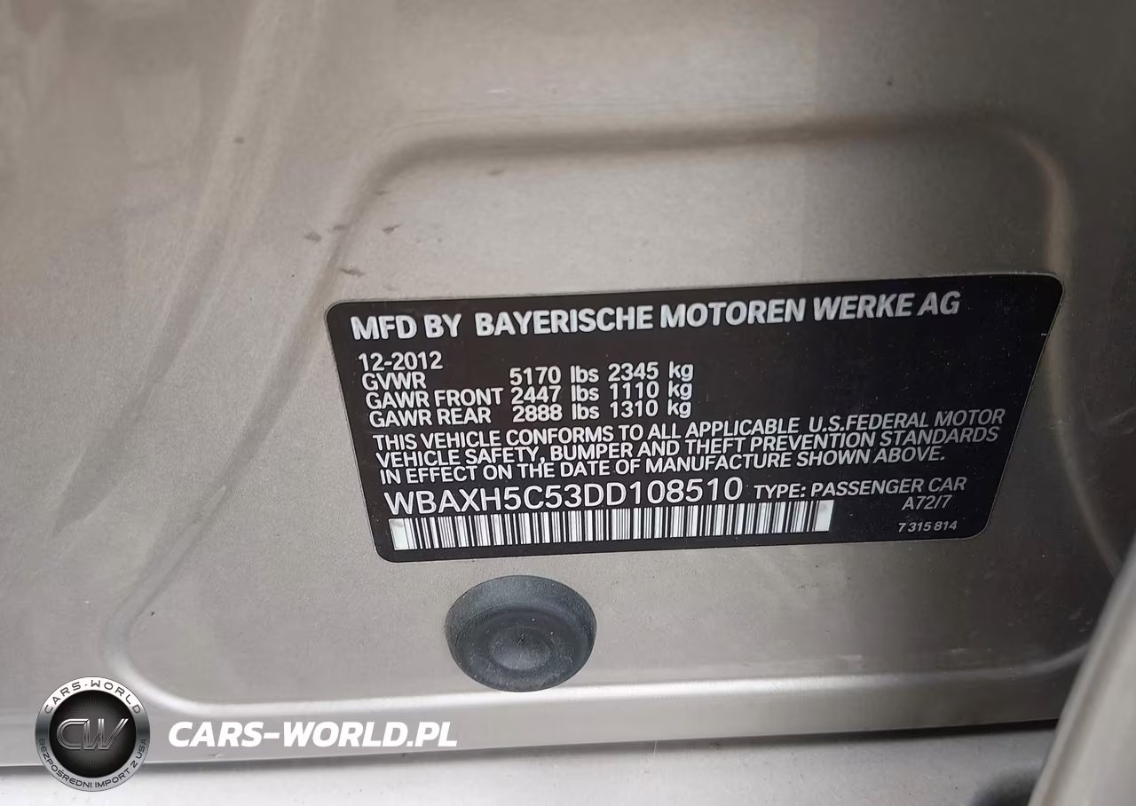 2013 BMW 528I xDrive VIN:WBAXH5C53DD108510 - 9