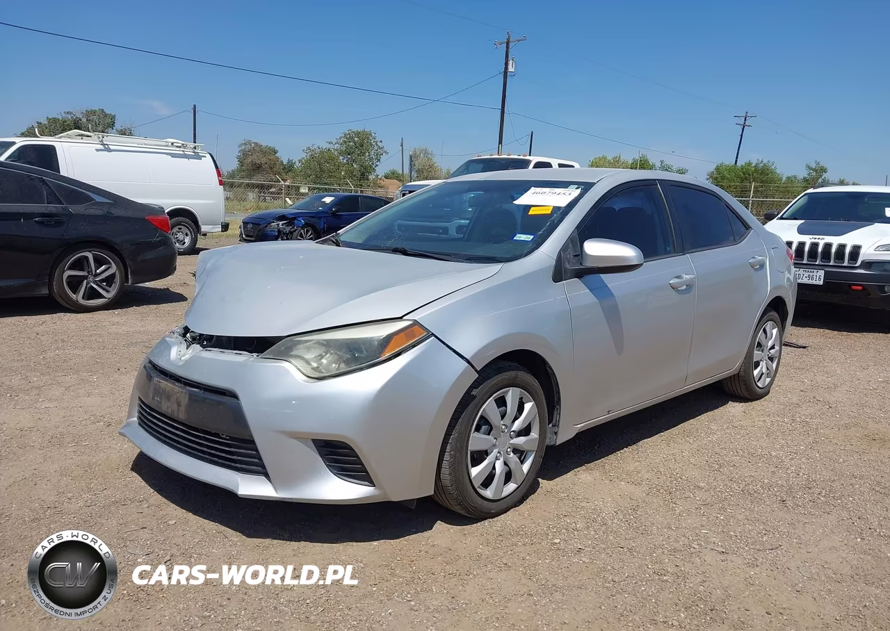 2015 Toyota Corolla Le VIN:5YFBURHE0FP189426 - 2