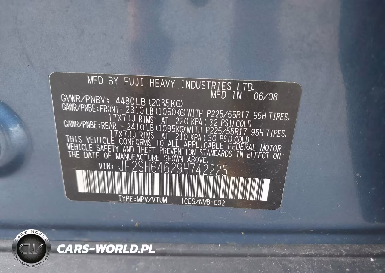 2009 Subaru Forester 2.5X Limited VIN:JF2SH64629H742225 - 9
