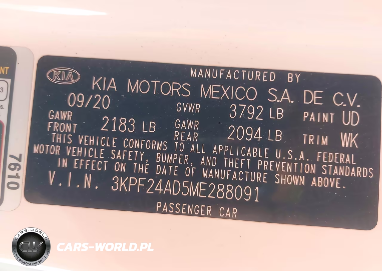 2021 Kia Forte Lxs VIN:3KPF24AD5ME288091 - 9