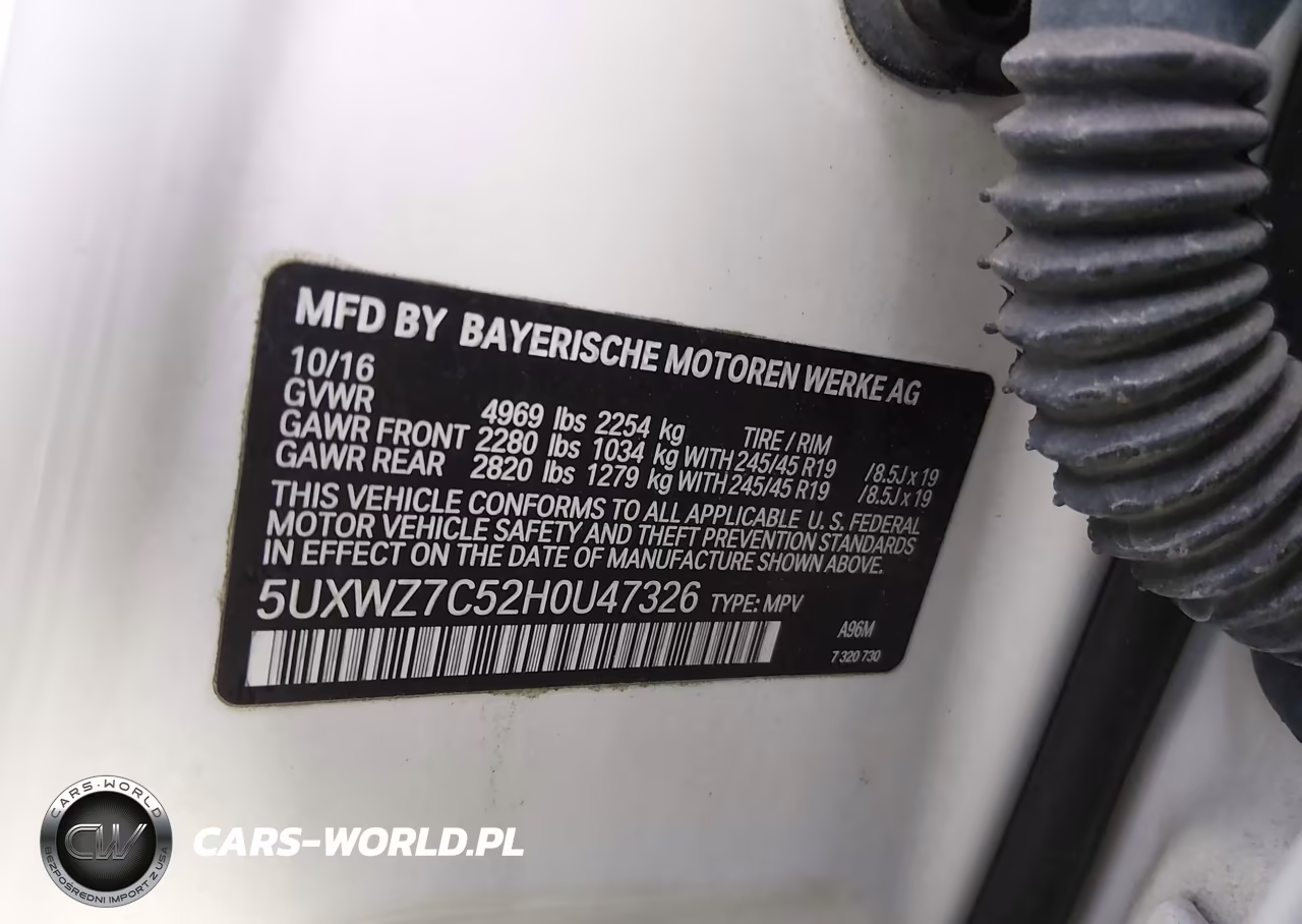 2017 BMW X3 Sdrive28I VIN:5UXWZ7C52H0U47326 - 9