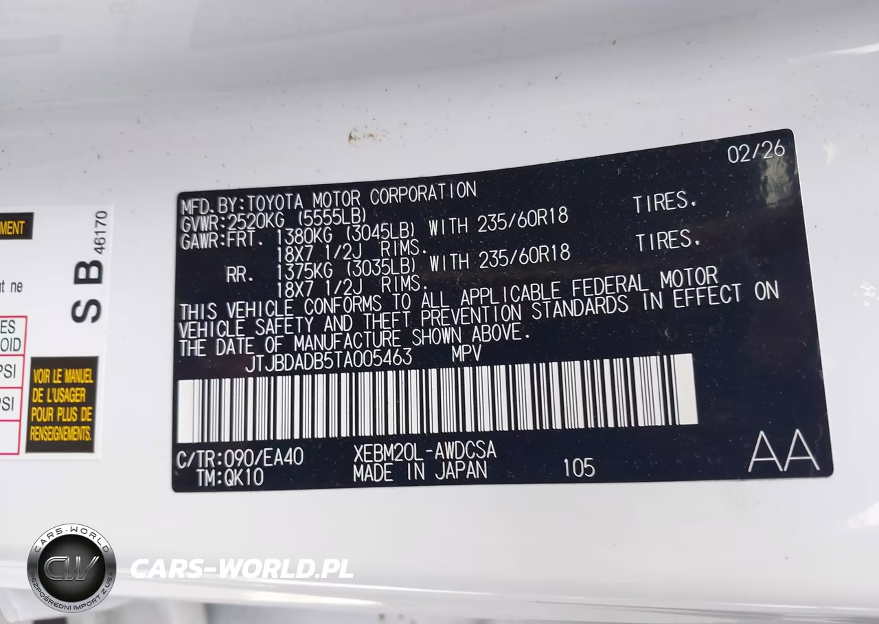 2026 Lexus Rz 350E VIN:JTJBDADB5TA005463 - 9