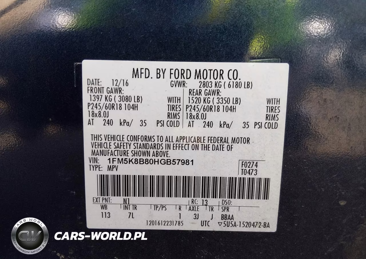 2017 Ford Explorer VIN:1FM5K8B80HGB57981 - 9