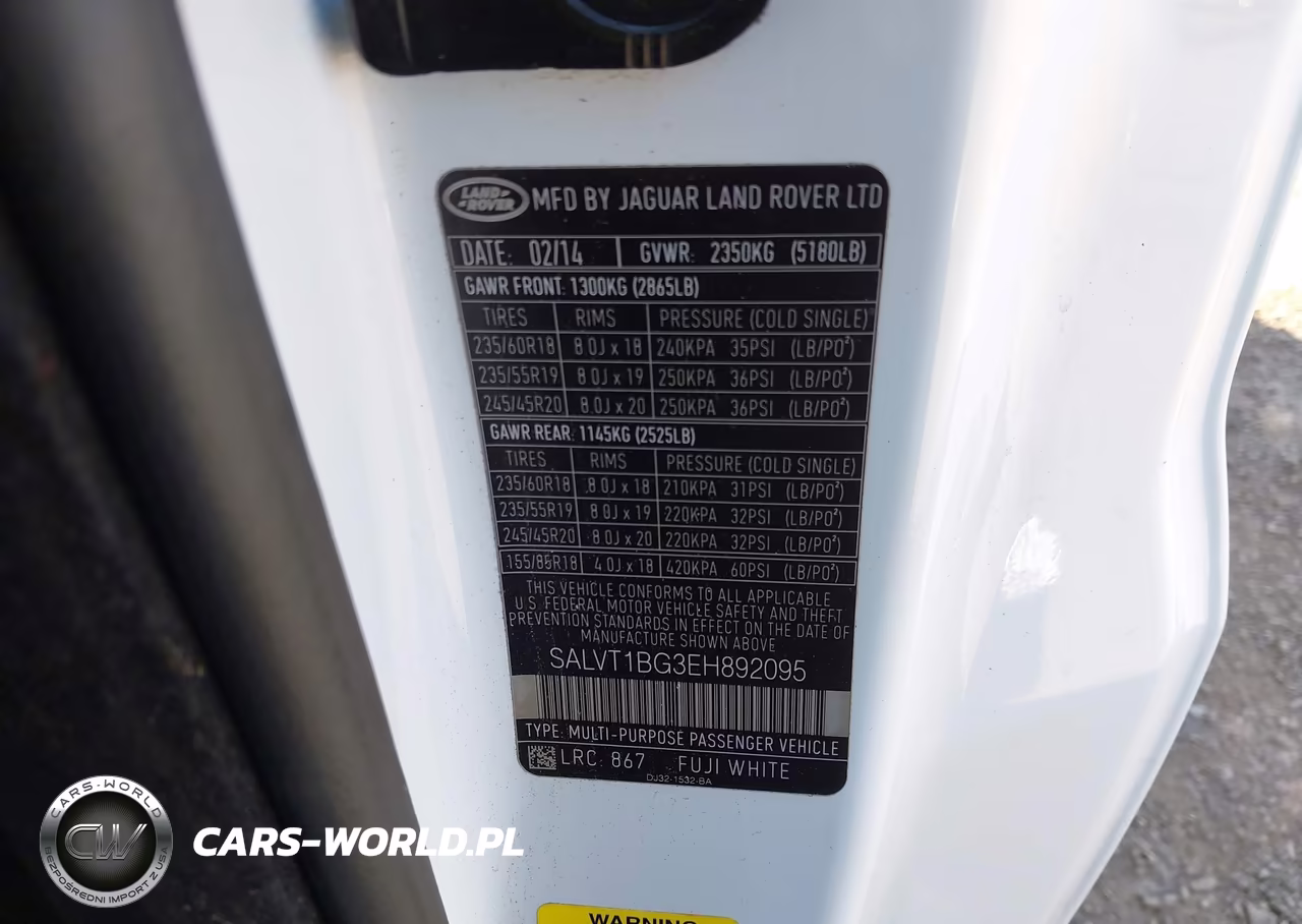2014 Land Rover Range Rover Evoque Dynamic VIN:SALVT1BG3EH892095 - 9
