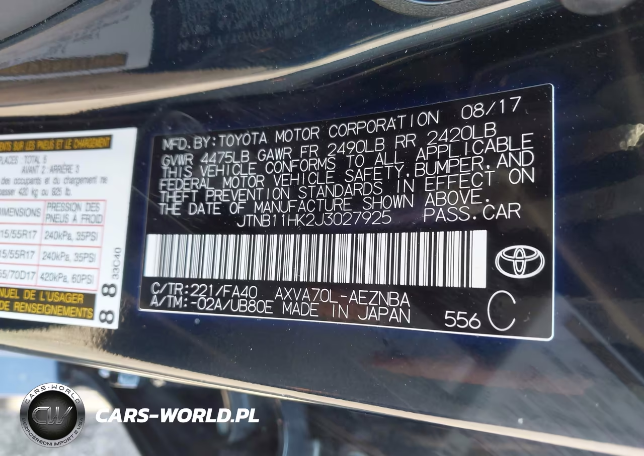 2018 Toyota Camry Le VIN:JTNB11HK2J3027925 - 9