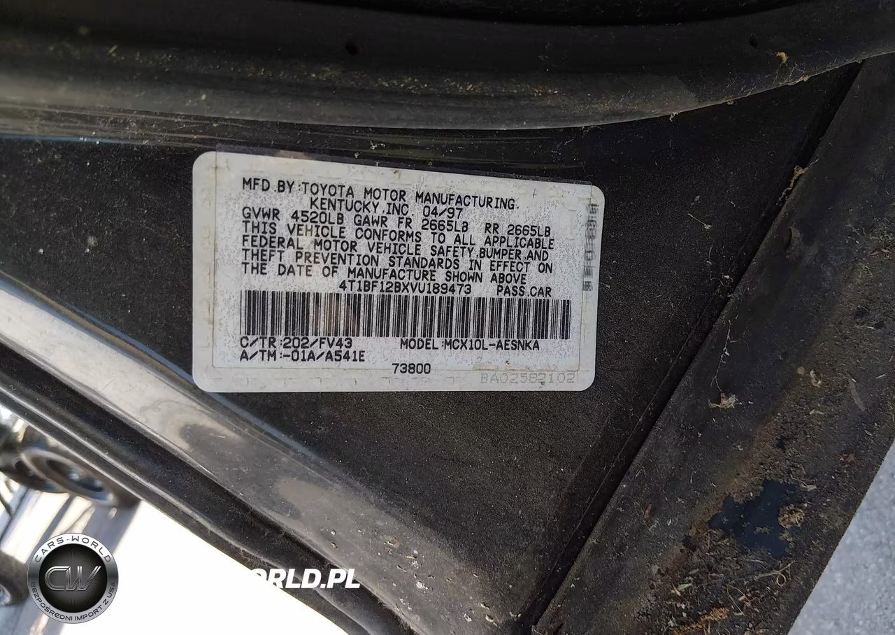 1997 Toyota Avalon Xl VIN:4T1BF12BXVU189473 - 9