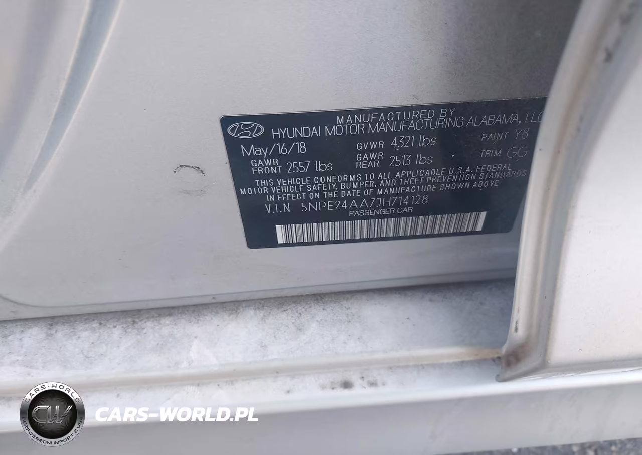 2018 Hyundai Sonata Eco VIN:5NPE24AA7JH714128 - 9