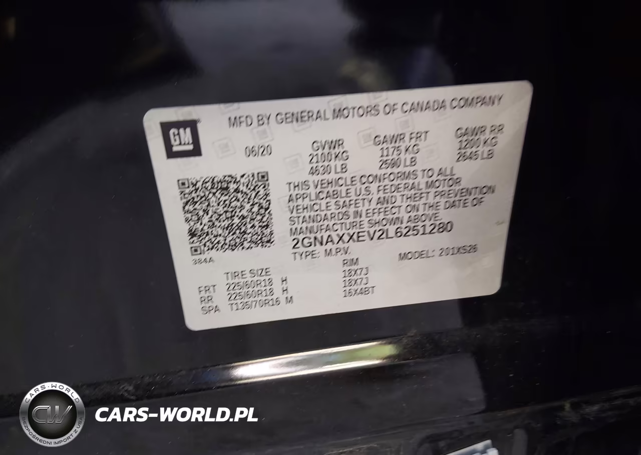 2020 Chevrolet Equinox Awd Premier 1.5L Turbo VIN:2GNAXXEV2L6251280 - 9