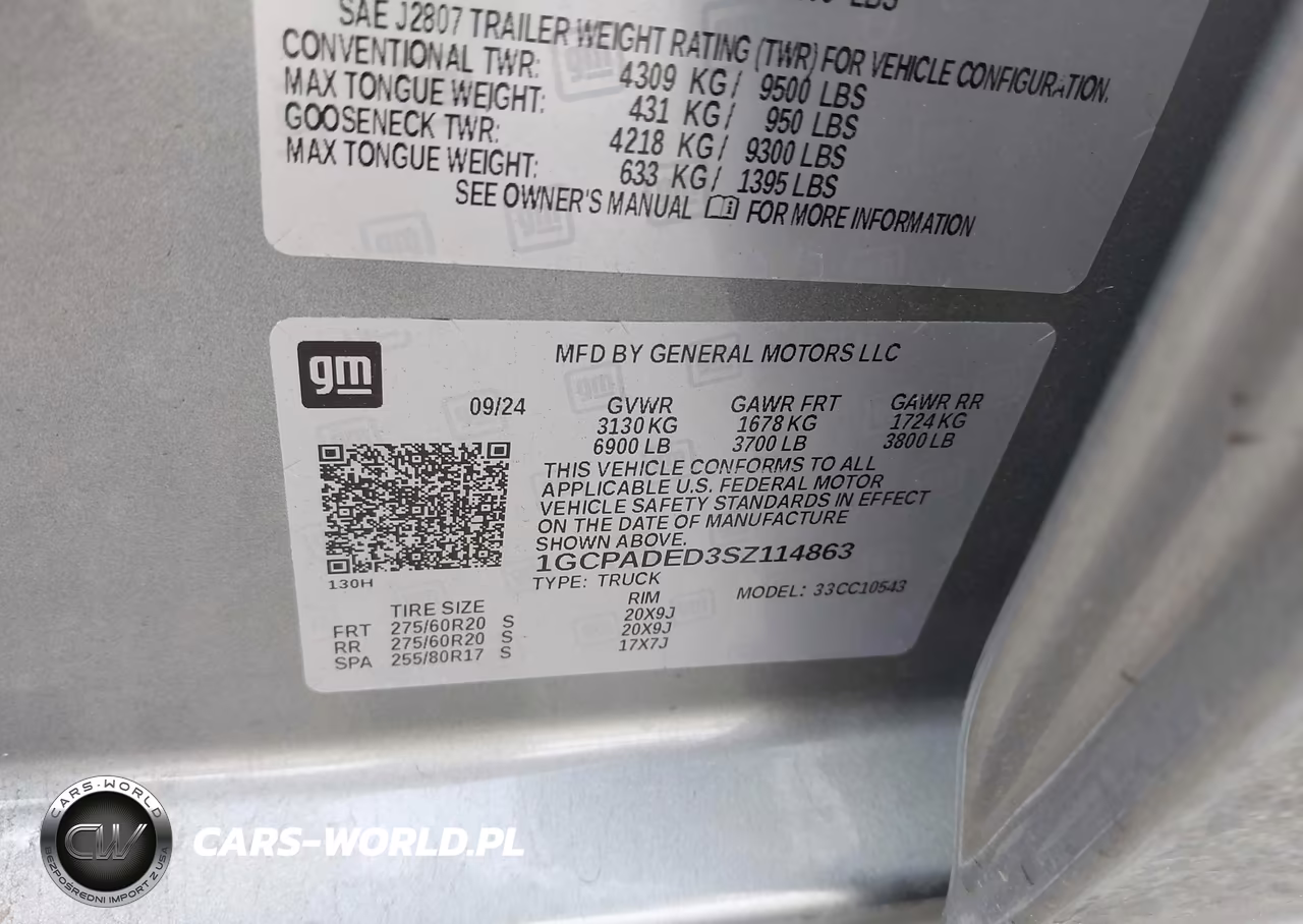 2025 Chevrolet Silverado 1500 2Wd Short Bed Rst VIN:1GCPADED3SZ114863 - 9