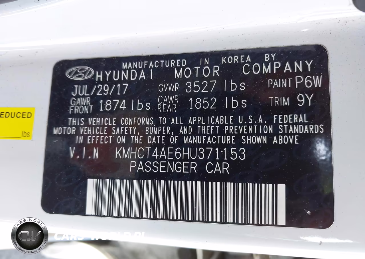 2017 Hyundai Accent Se VIN:KMHCT4AE6HU371153 - 9