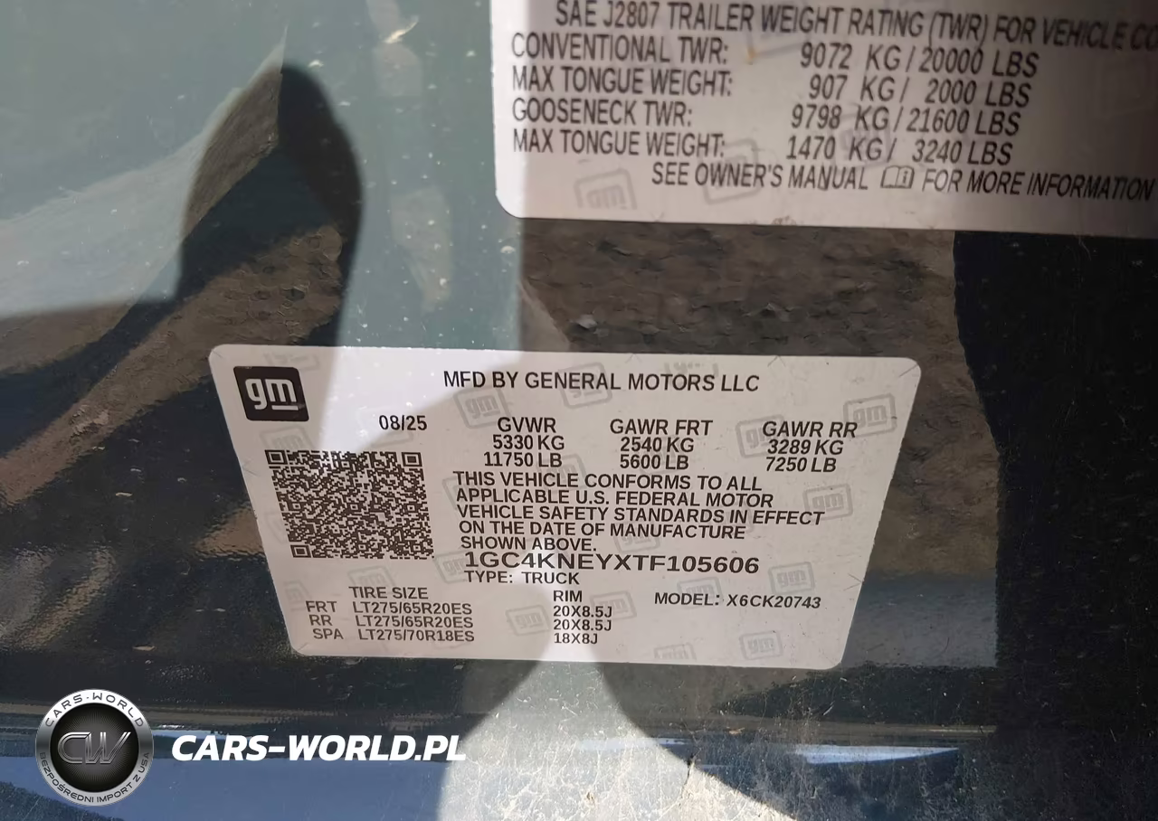 2026 Chevrolet Silverado 2500 Hd , Standard Bed, Lt, 4Wd VIN:1GC4KNEYXTF105606 - 8