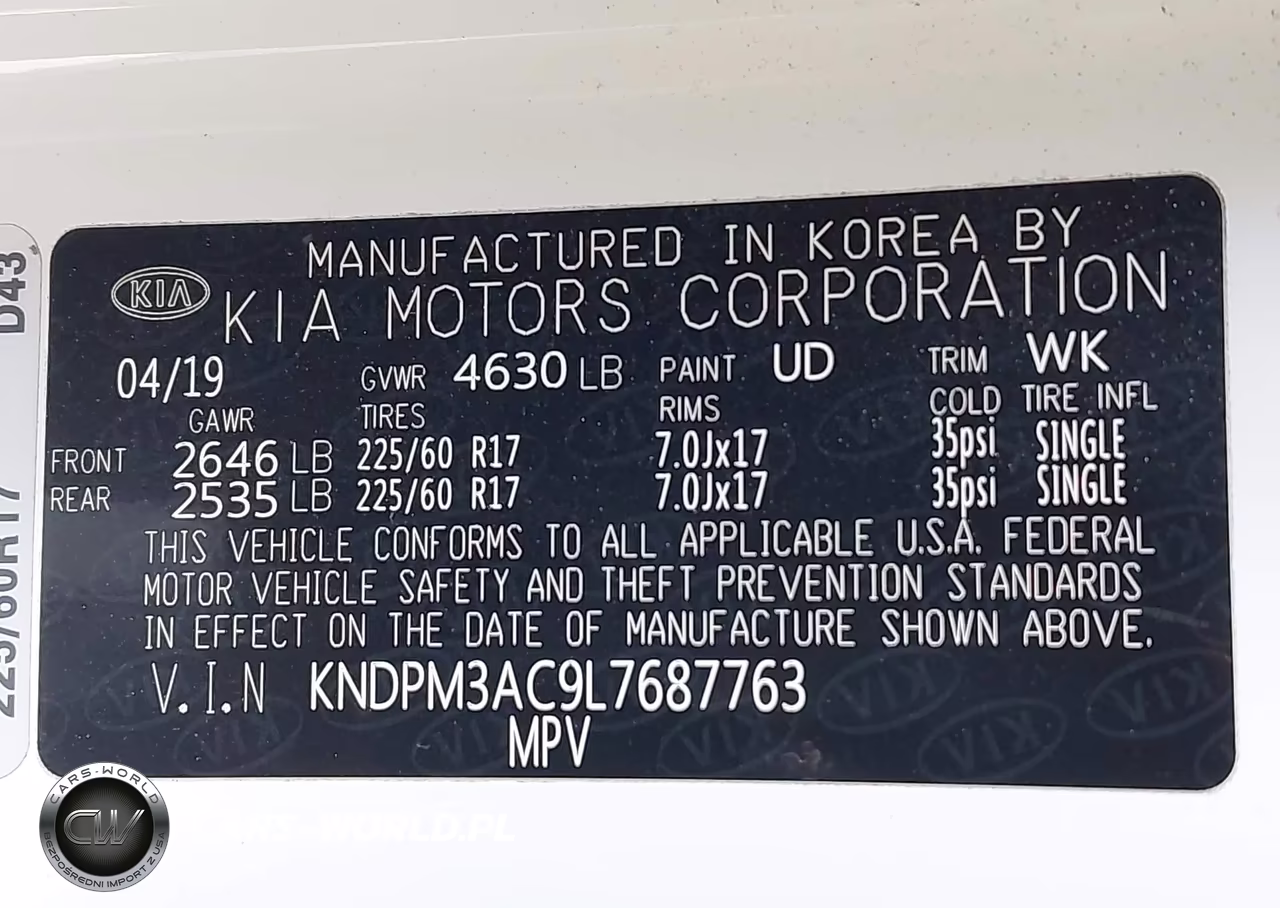 2020 Kia Sportage Lx VIN:KNDPM3AC9L7687763 - 9