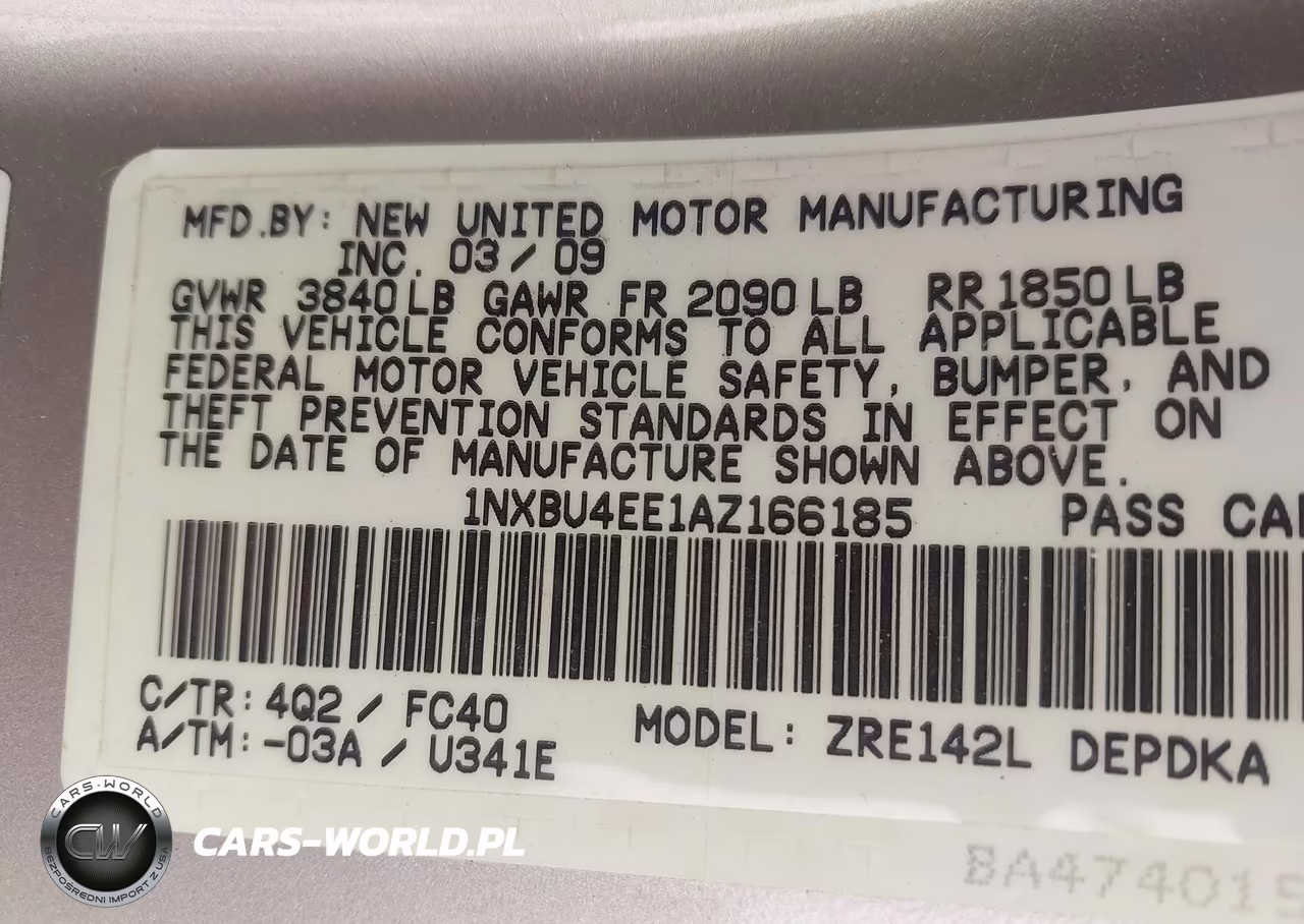 2010 Toyota Corolla Le VIN:1NXBU4EE1AZ166185 - 9