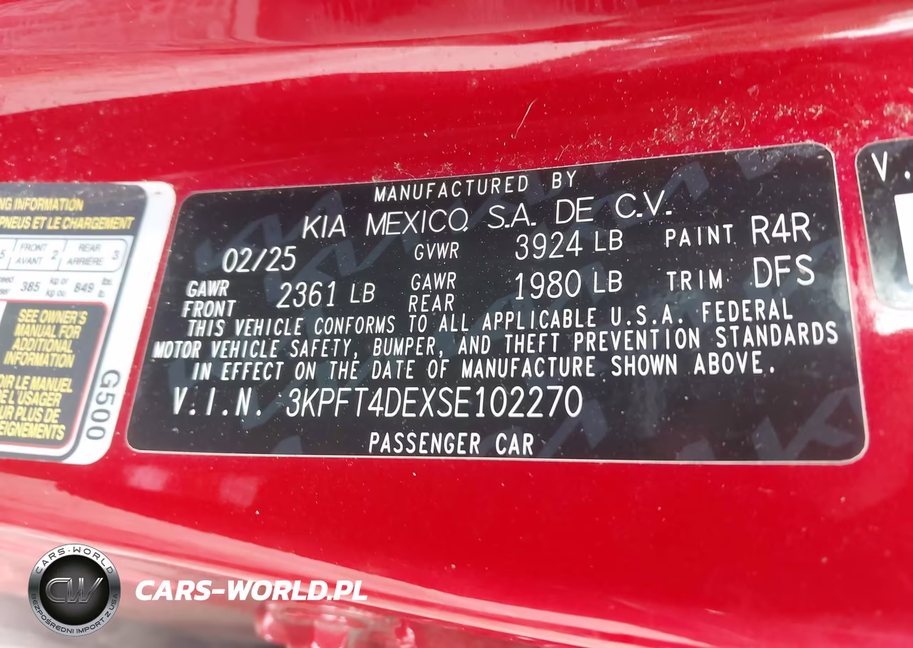 2025 Kia K4 Lxs VIN:3KPFT4DEXSE102270 - 9