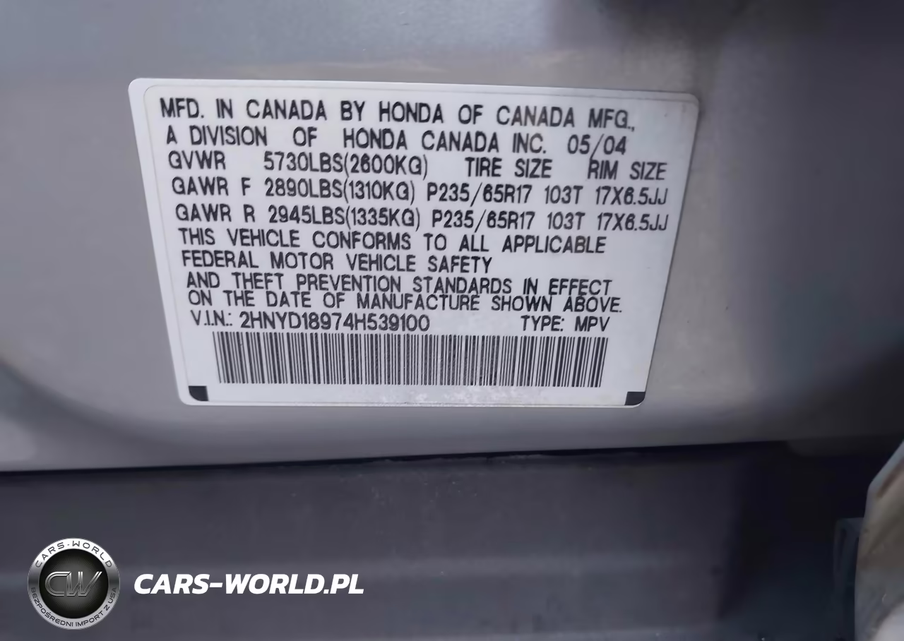 2004 Acura Mdx VIN:2HNYD18974H539100 - 9