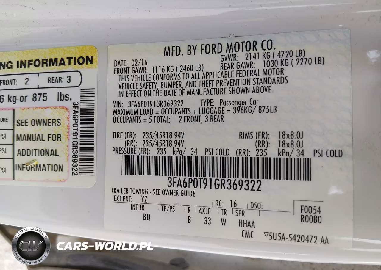 2016 Ford Fusion Se VIN:3FA6P0T91GR369322 - 9