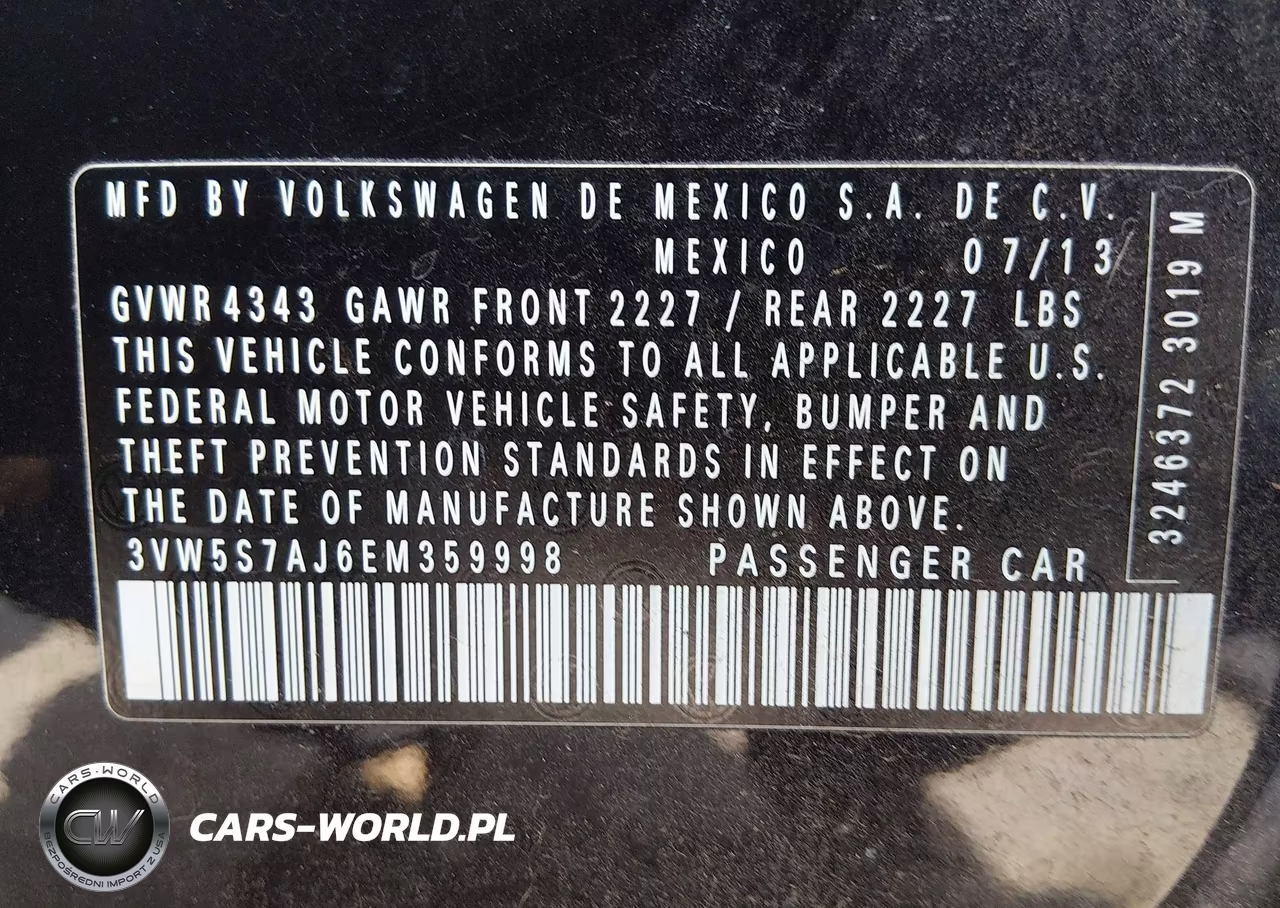 2014 Volkswagen Jetta Gli Autobahn W-Nav VIN:3VW5S7AJ6EM359998 - 9