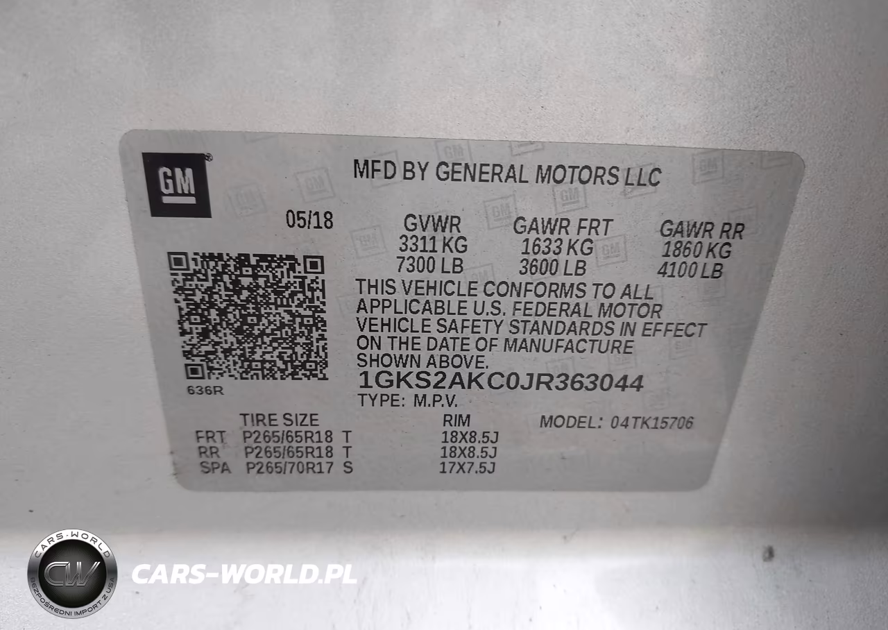 2018 GMC Yukon Sle VIN:1GKS2AKC0JR363044 - 9