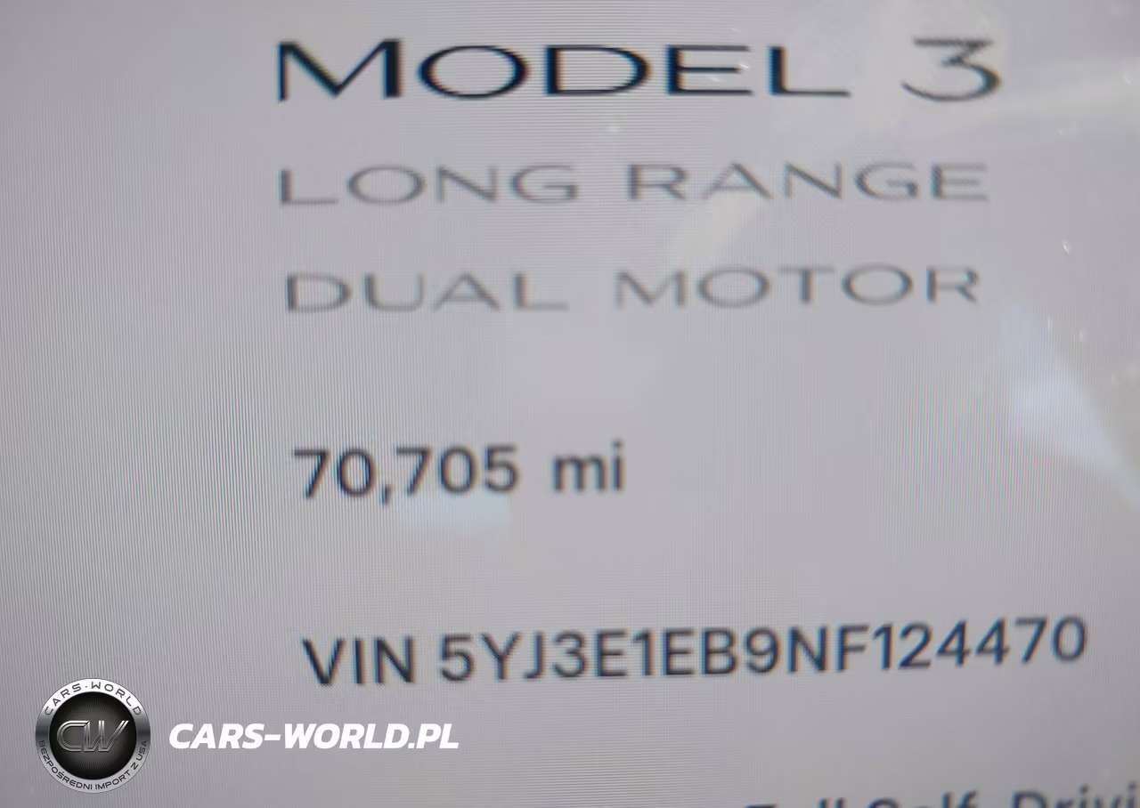 2022 Tesla Model 3 Long Range Dual Motor All-Wheel Drive VIN:5YJ3E1EB9NF124470 - 7