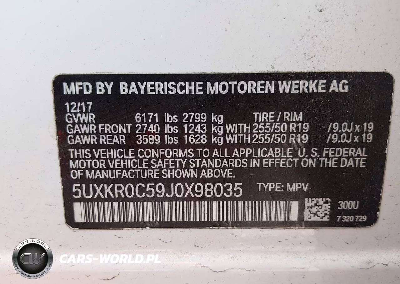 2018 BMW X5 xDrive35I VIN:5UXKR0C59J0X98035 - 9