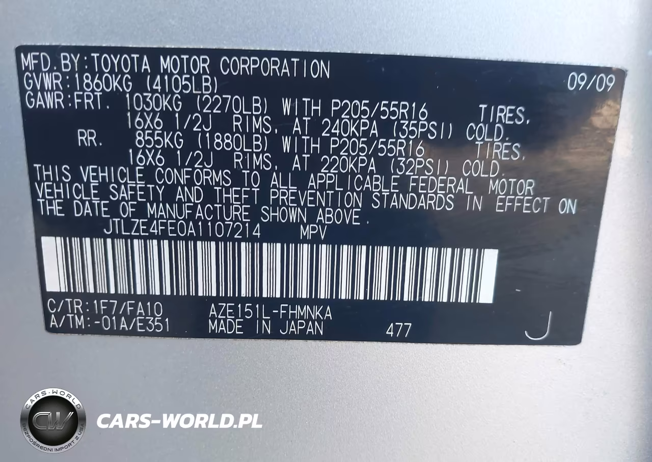 2010 Scion Xb VIN:JTLZE4FE0A1107214 - 9
