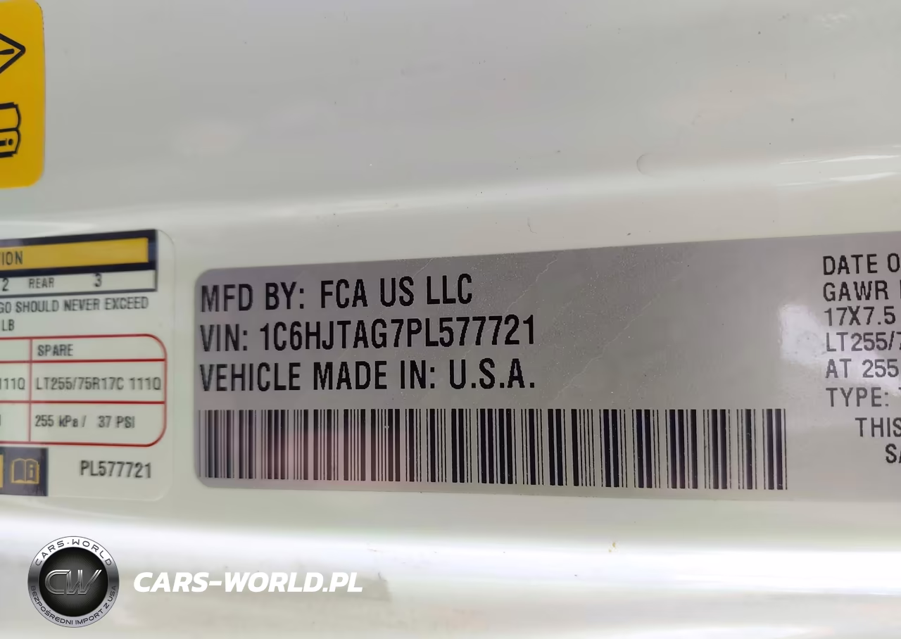 2023 Jeep Gladiator Willys 4X4 VIN:1C6HJTAG7PL577721 - 9