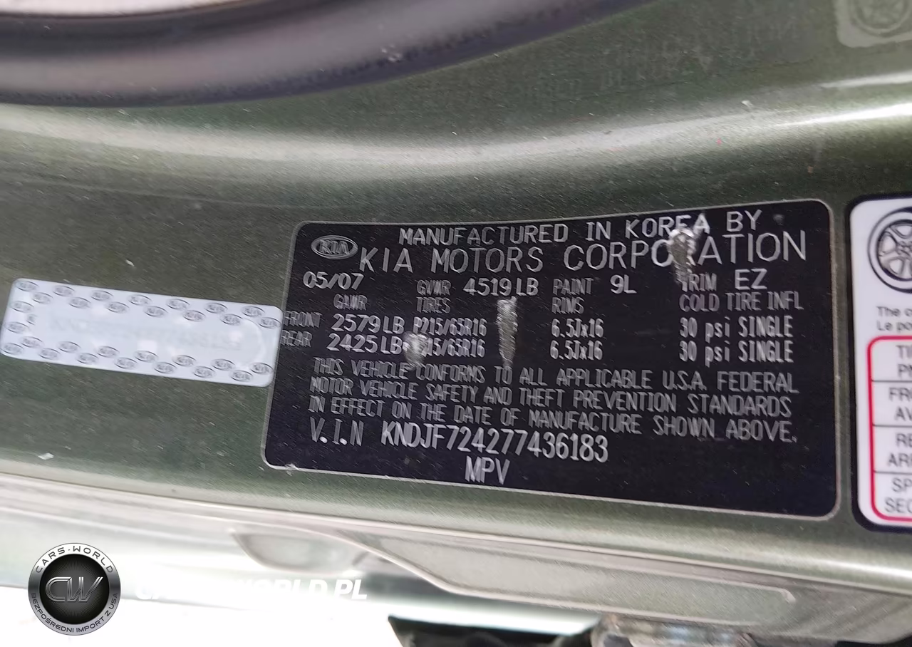 2007 Kia Sportage Lx VIN:KNDJF724277436183 - 9
