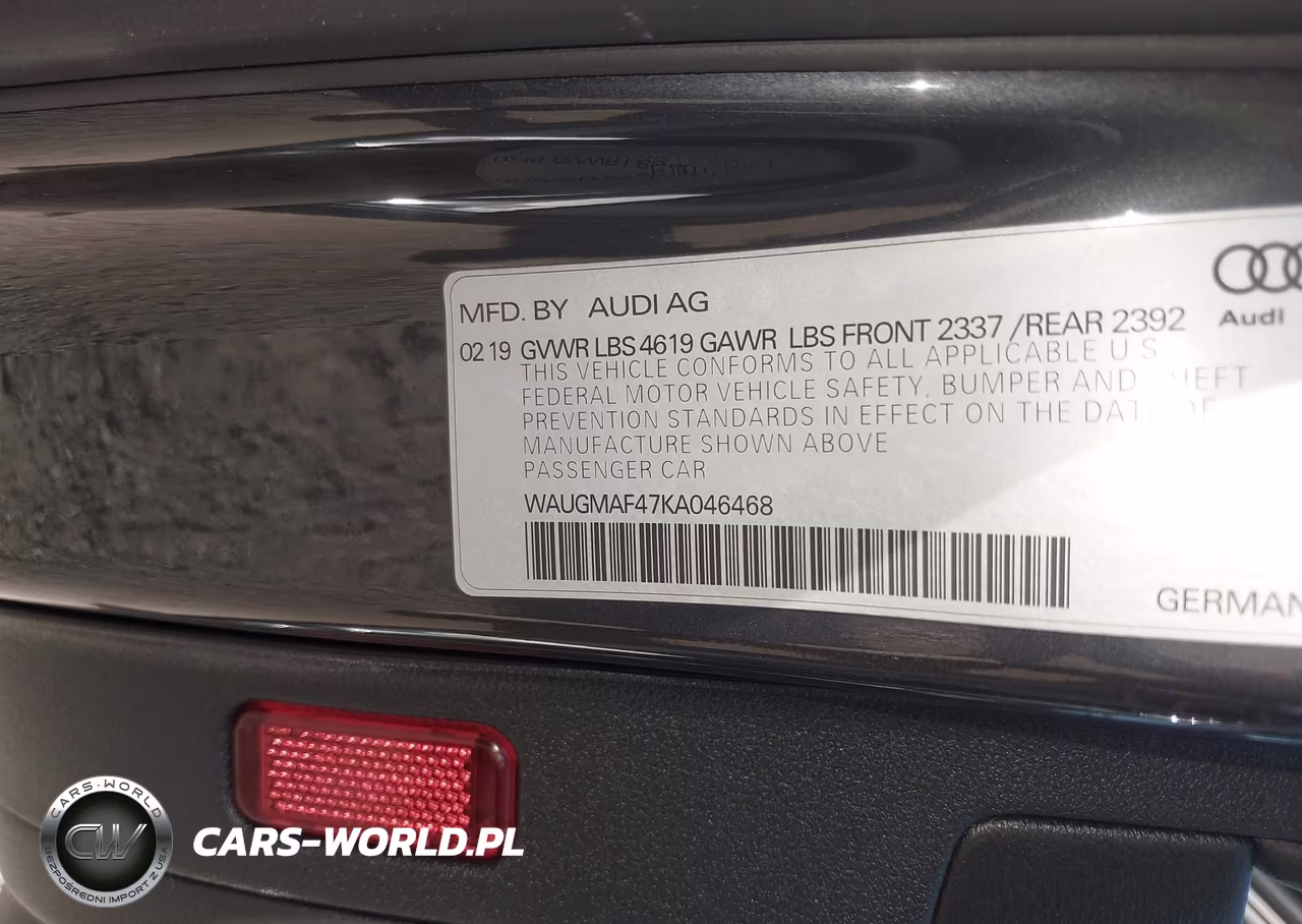2019 Audi A4 40 Premium-40 Titanium Premium VIN:WAUGMAF47KA046468 - 9