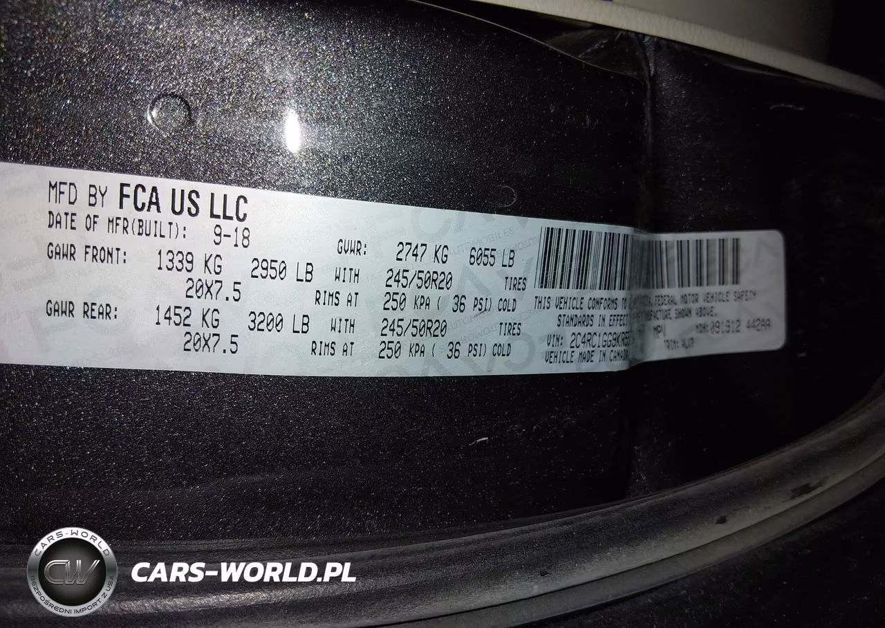 2019 Chrysler Pacifica Limited VIN:2C4RC1GG9KR550250 - 9