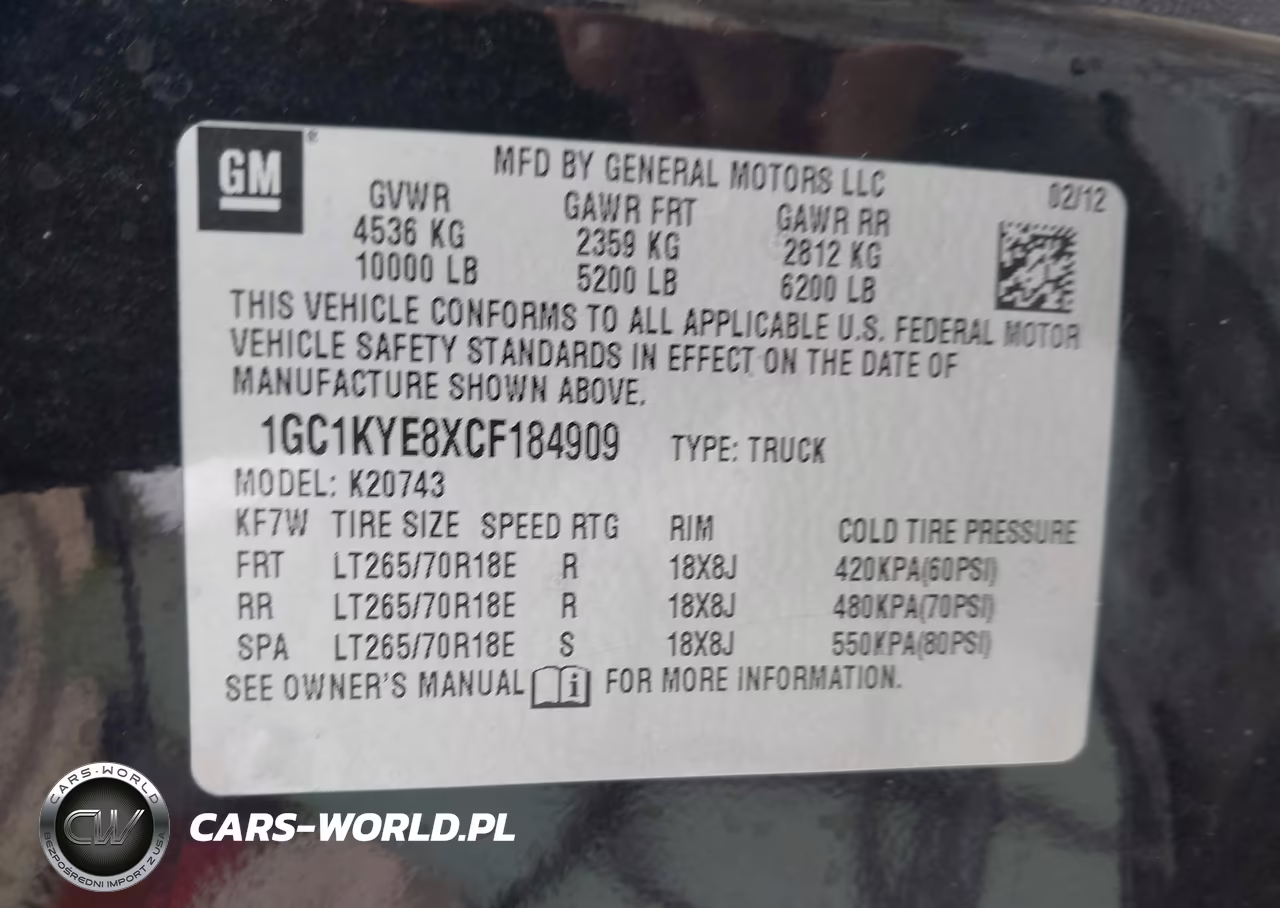 2012 Chevrolet Silverado 2500Hd Ltz VIN:1GC1KYE8XCF184909 - 9