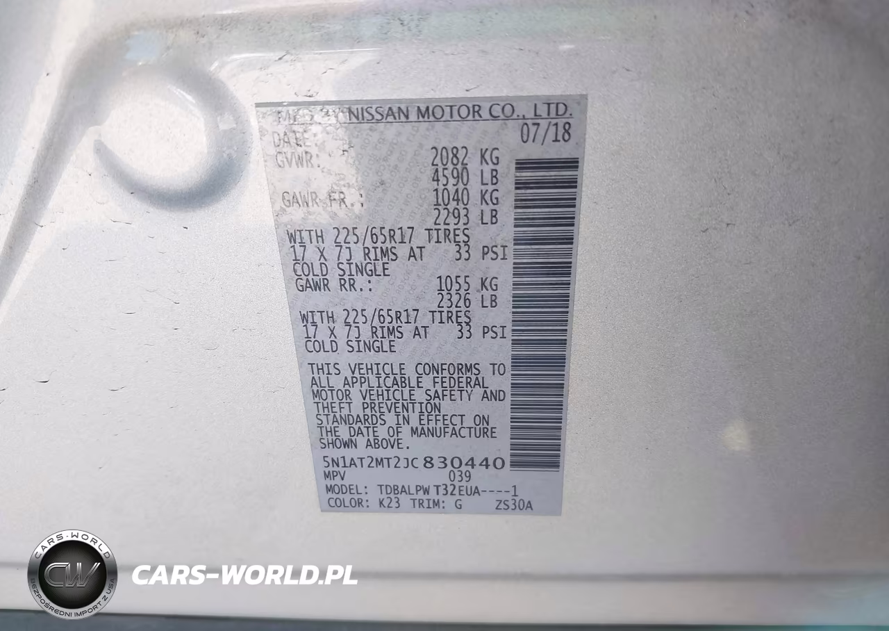 2018 Nissan Rogue S VIN:5N1AT2MT2JC830440 - 9