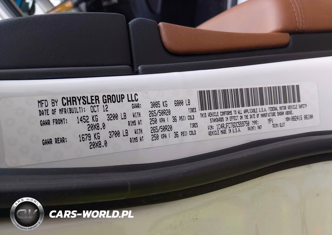 2013 Jeep Grand Cherokee Overland VIN:1C4RJFCT6DC559750 - 9