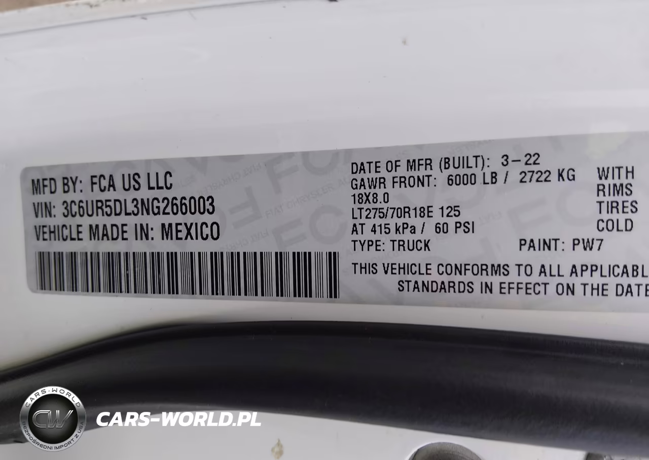 2022 Ram 2500 Big Horn 4X4 6'4 Box VIN:3C6UR5DL3NG266003 - 9