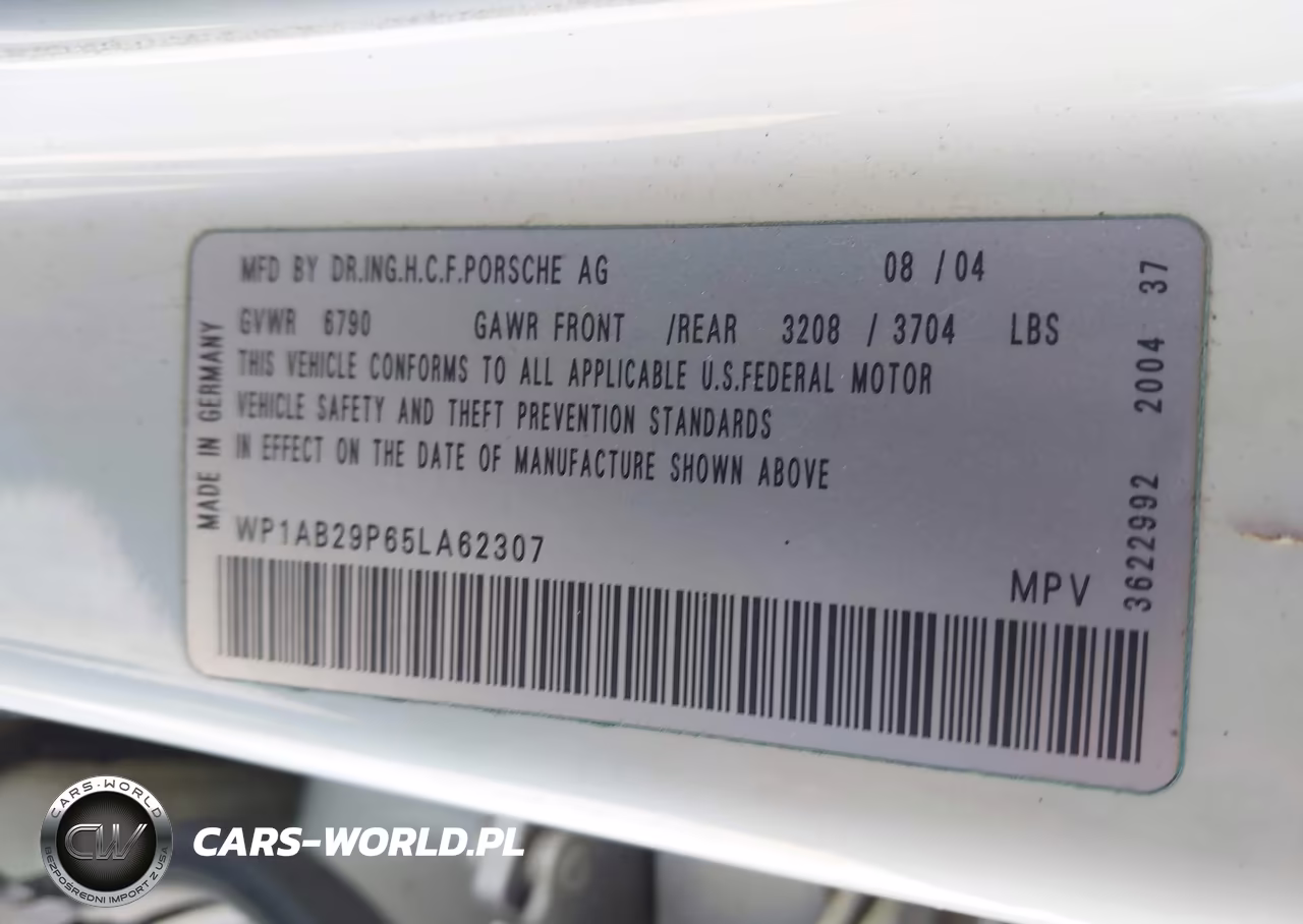 2005 Porsche Cayenne S VIN:WP1AB29P65LA62307 - 9