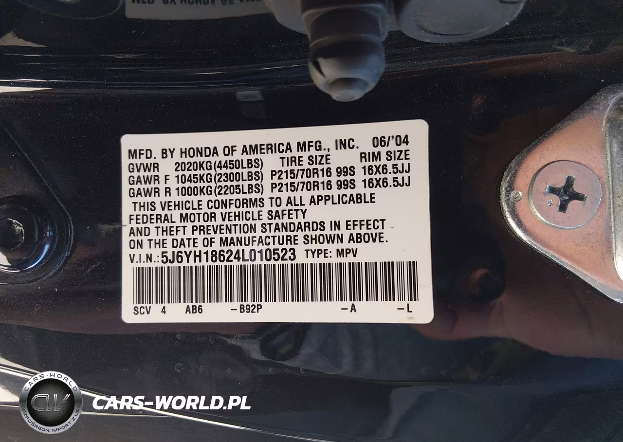2004 Honda Element Ex VIN:5J6YH18624L010523 - 9