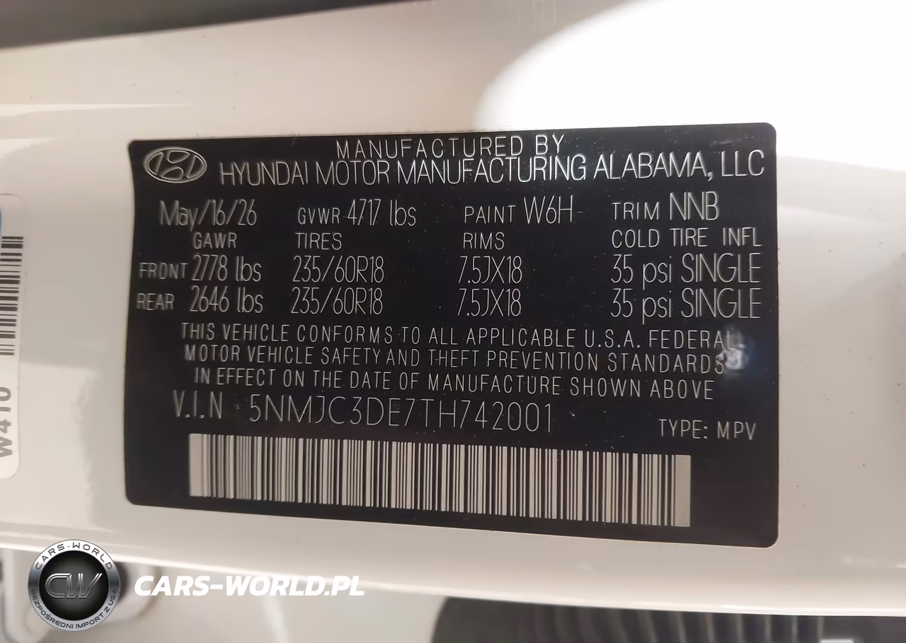 2026 Hyundai Tucson Sel Convenience VIN:5NMJC3DE7TH742001 - 9