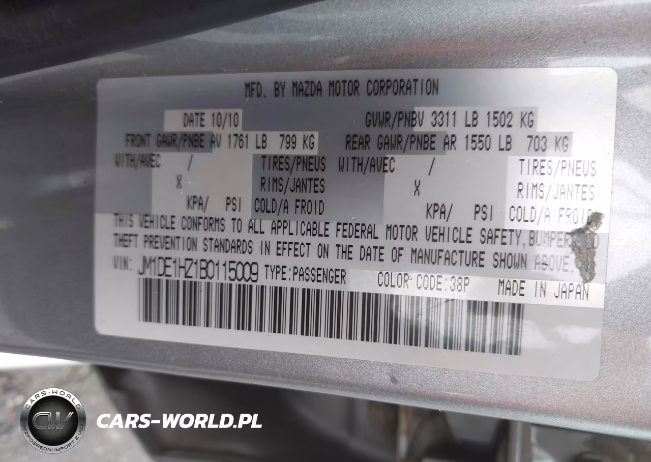 2011 Mazda Mazda2 Touring VIN:JM1DE1HZ1B0115009 - 9