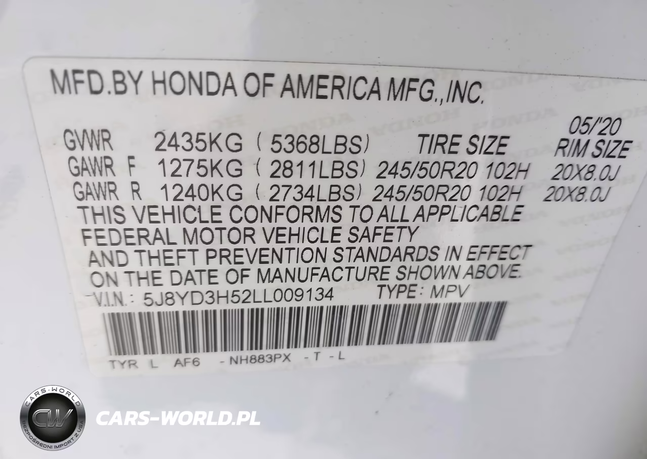 2020 Acura Mdx Technology Package VIN:5J8YD3H52LL009134 - 9