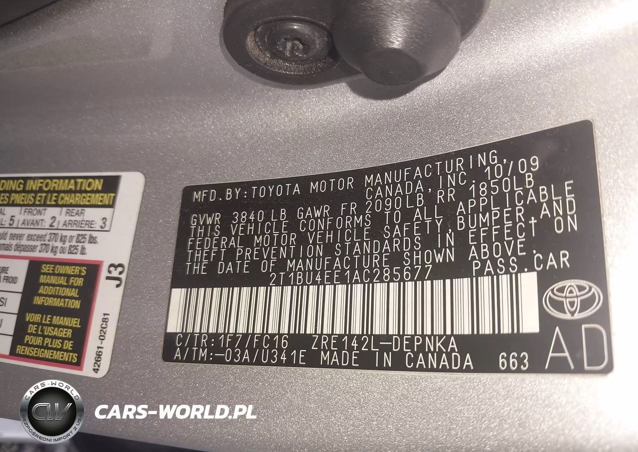 2010 Toyota Corolla Xle VIN:2T1BU4EE1AC285677 - 9