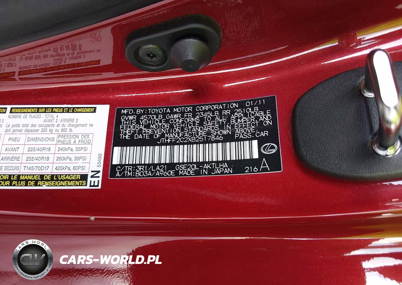 2011 Lexus Is 250C VIN:JTHFF2C2XB2517846 - 9