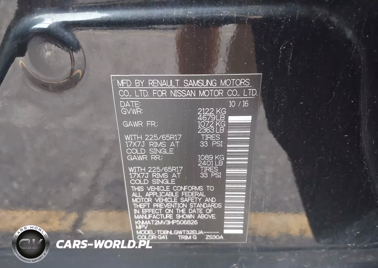 2017 Nissan Rogue Sv VIN:KNMAT2MV3HP506826 - 9