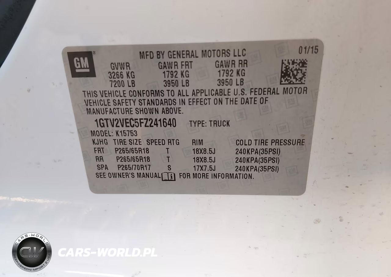 2015 GMC Sierra 1500 Slt VIN:1GTV2VEC5FZ241640 - 9