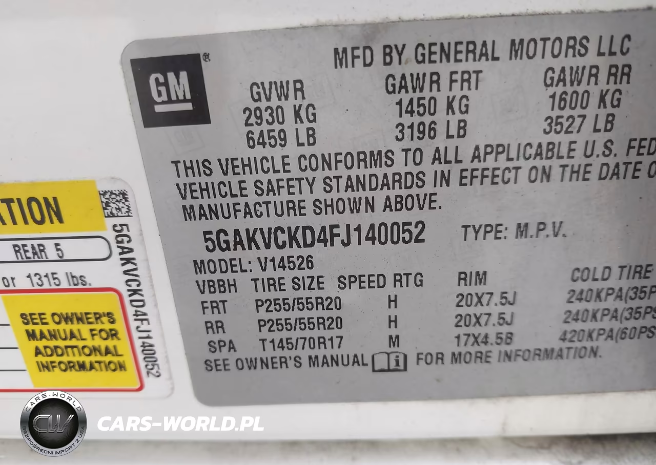 2015 Buick Enclave Premium VIN:5GAKVCKD4FJ140052 - 9