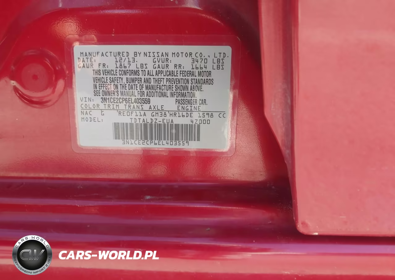 2014 Nissan Versa Note S (Sr)-S Plus-Sv VIN:3N1CE2CP6EL403559 - 9