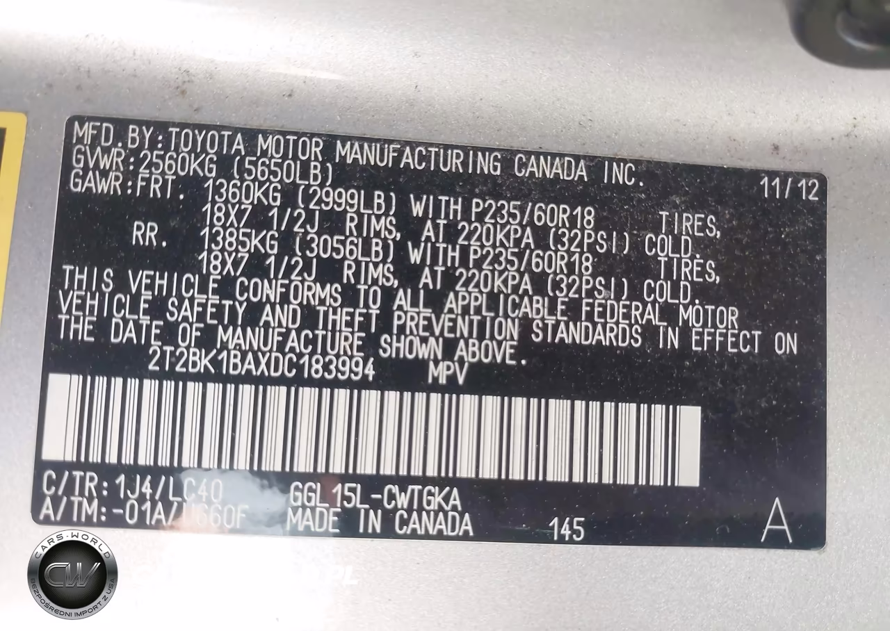 2013 Lexus Rx 350 VIN:2T2BK1BAXDC183994 - 9
