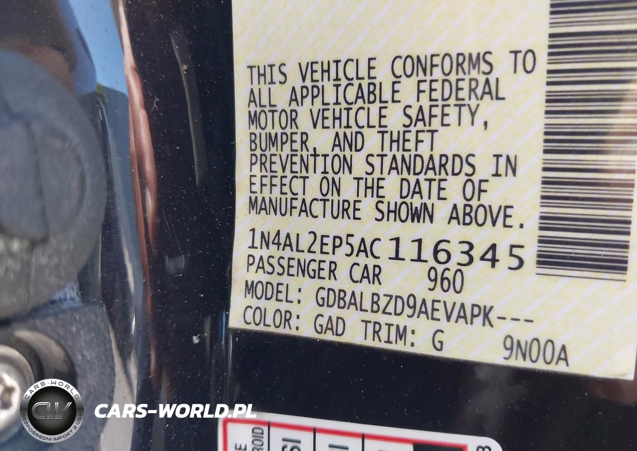 2010 Nissan Altima 2.5 S VIN:1N4AL2EP5AC116345 - 9